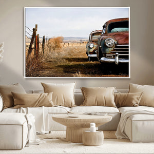 Classic Cars Vintage Wall Art Canvas Print