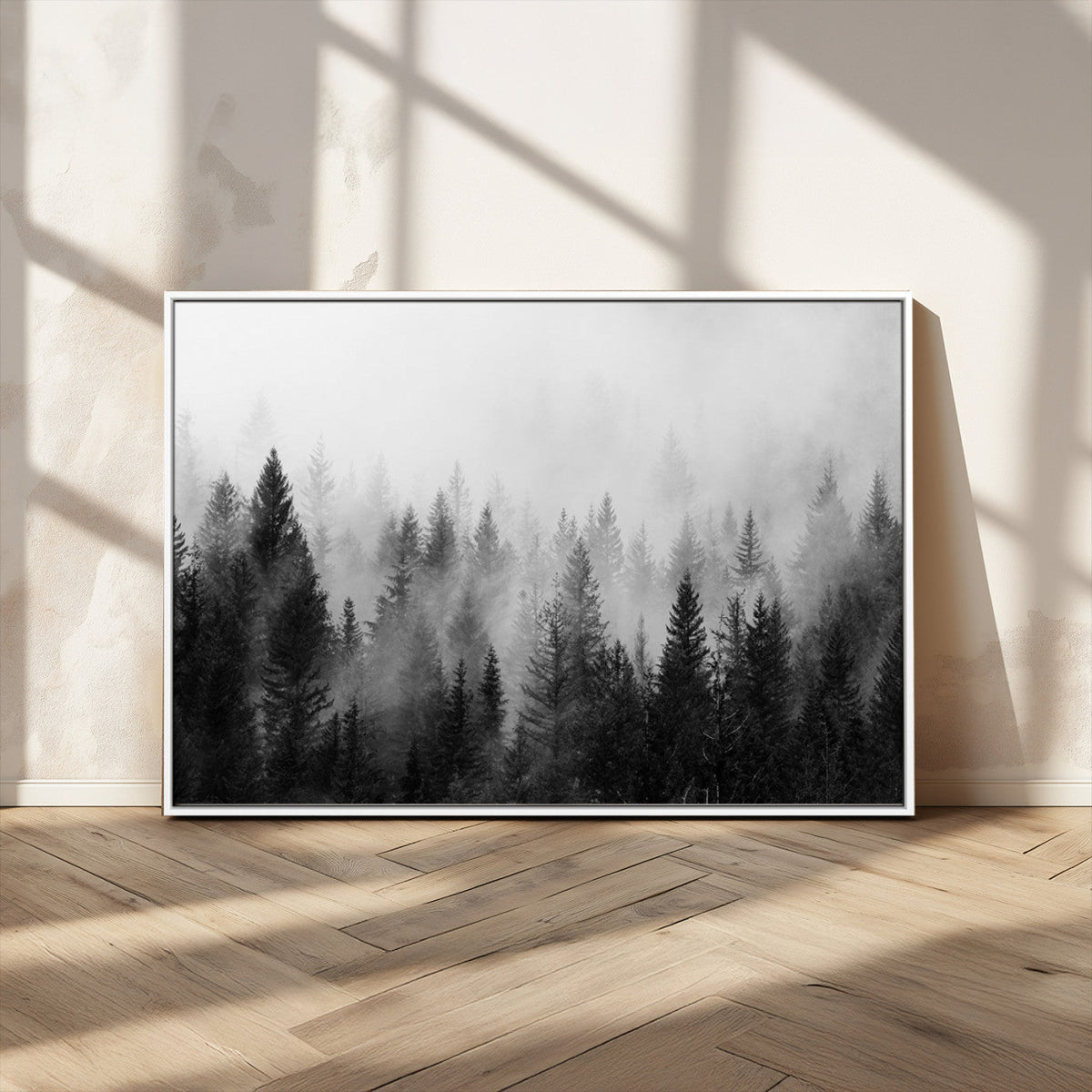 Fogy Forest Canvas Wall Art Print - Mountain Wall Art with