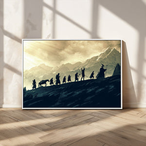 Fellowship Journey Wall Art – Fantasy Adventure Canvas Print