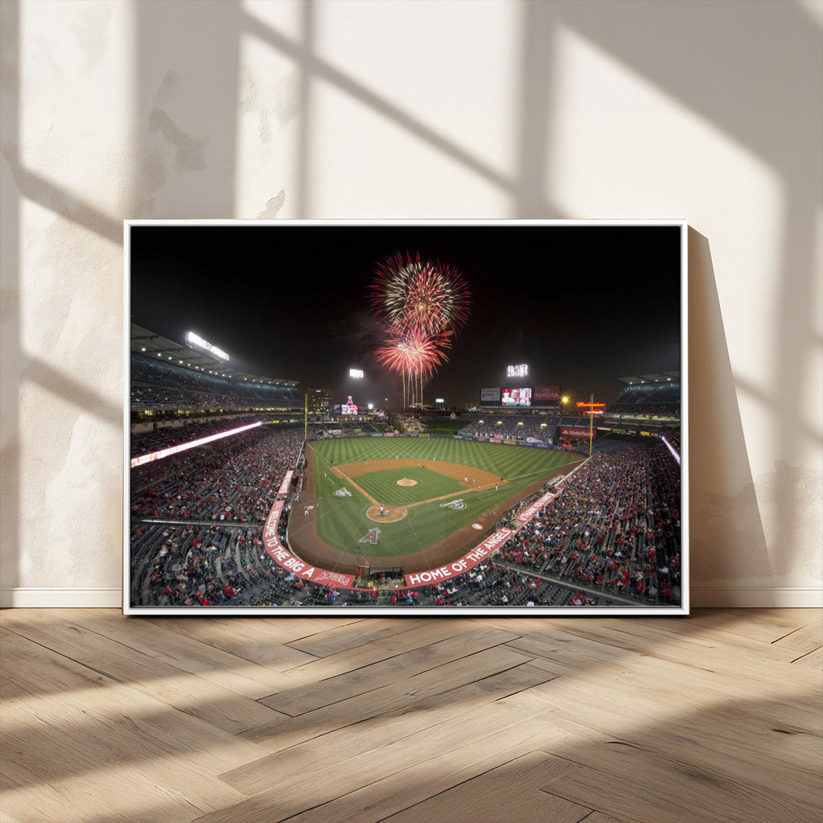 Fireworks at Angel Stadium – Los Angeles Angels Canvas
