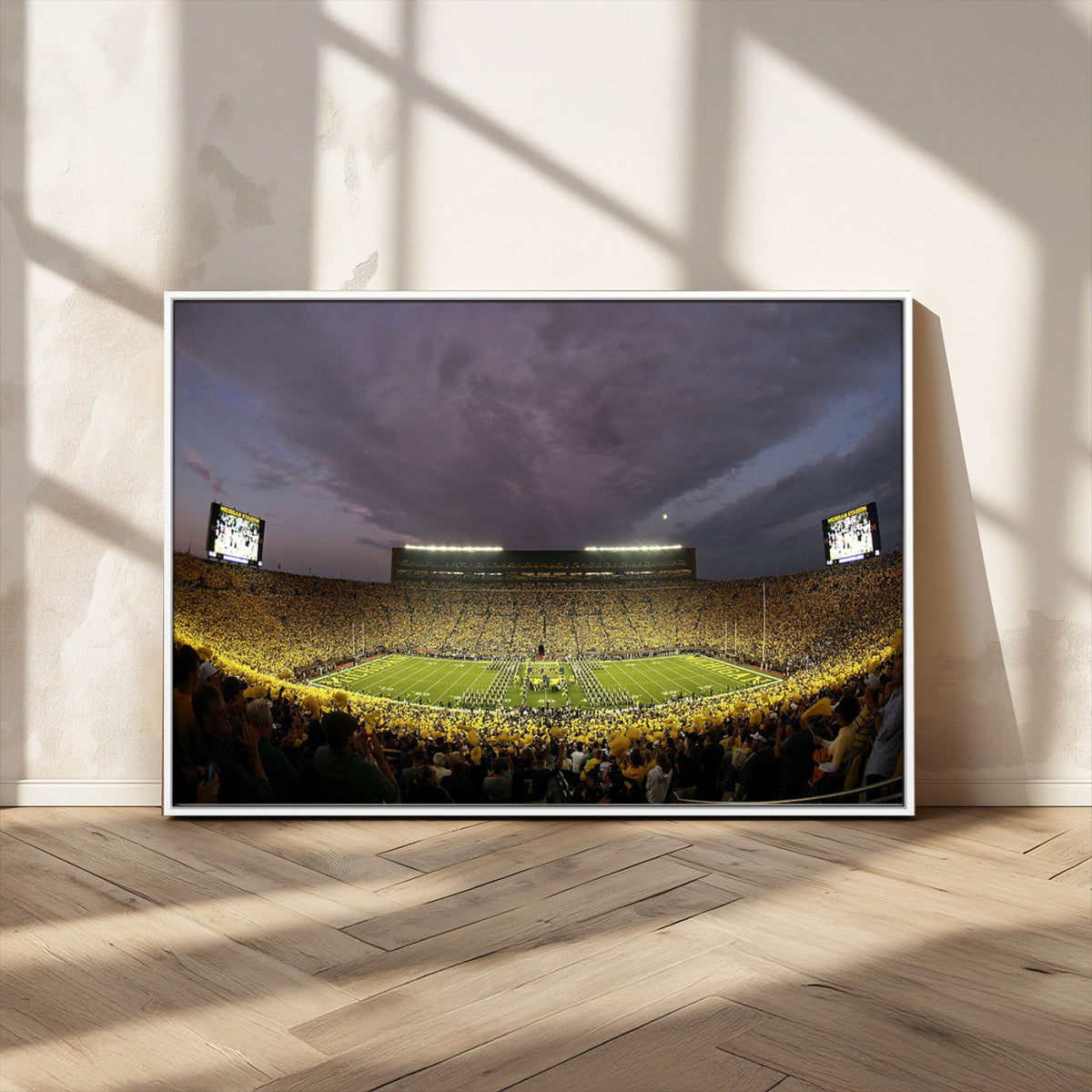 Michigan Wolverines Print - Michigan Stadium Wall Art Canvas