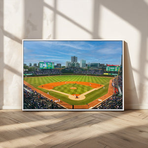 Wrigley Field Chicago Cubs Panoramic Canvas Print –