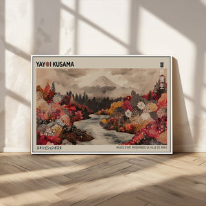 Modern Japanese Wall Art Canvas Print – Framed Abstract