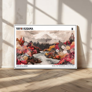 Modern Japanese Wall Art Canvas Print – Framed Abstract