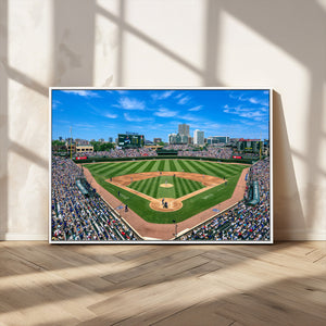 Wrigley Field Baseball Stadium Canvas Wall Art – Packed