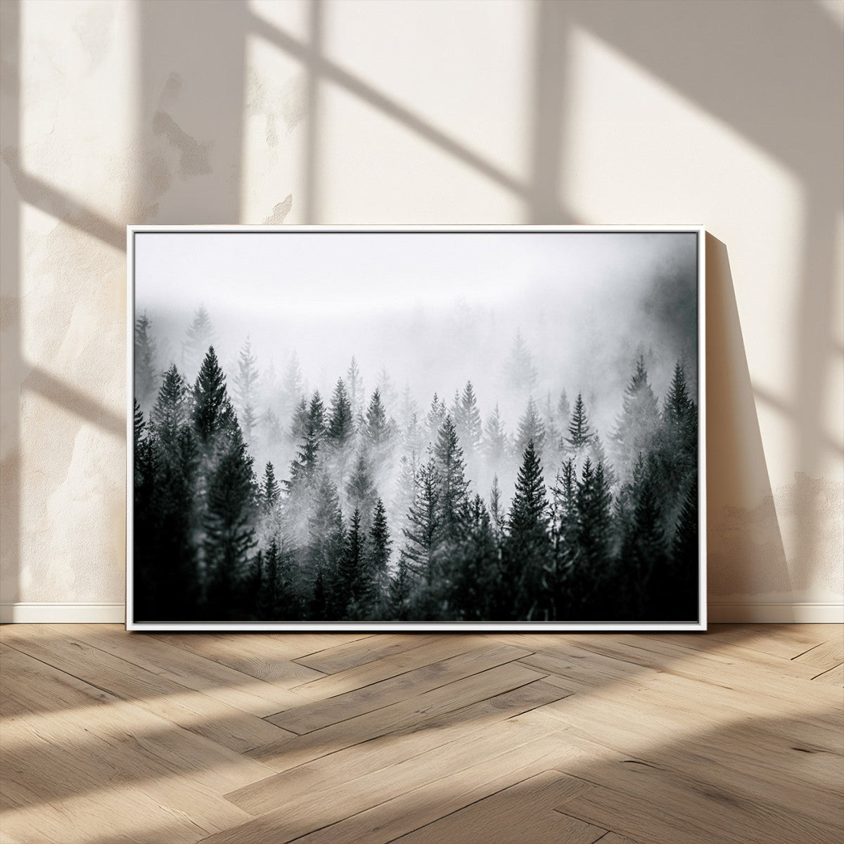 Texas Longhorn Wall Art Canvas Print – Framed Minimalist Cow