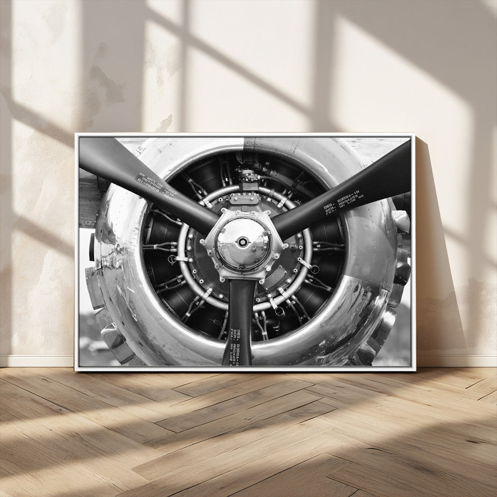 Vintage Airplane Wall Art Canvas Print