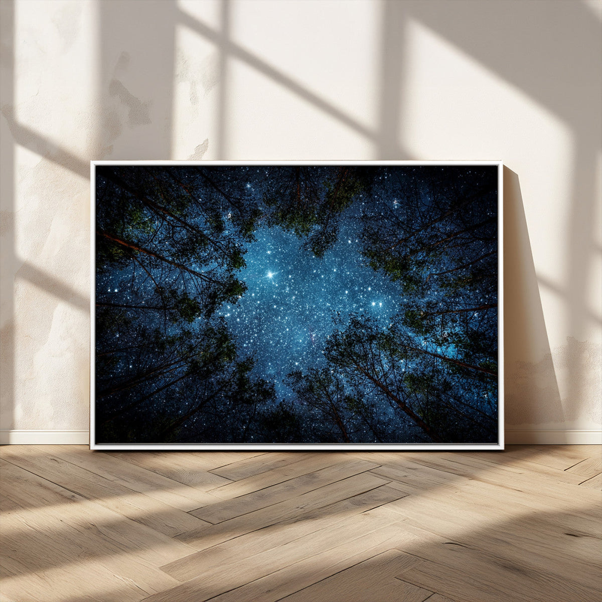Forest and Stars Wall Art Canvas Print