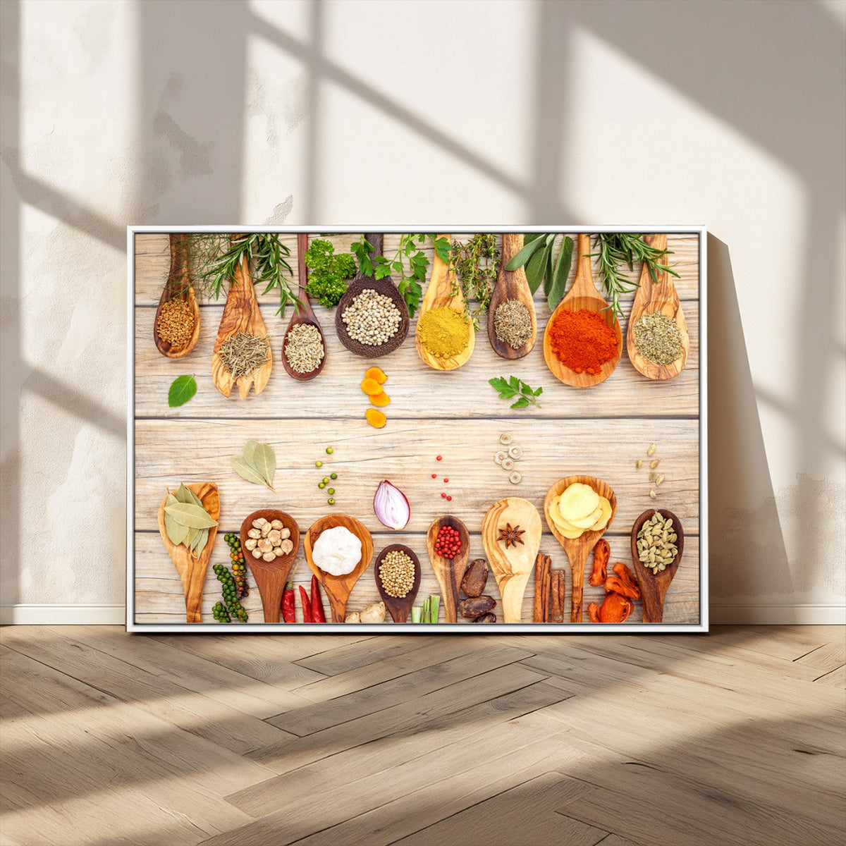 Kitchen Spice on the Table Wall Art, Kitchen Spice Wall Art