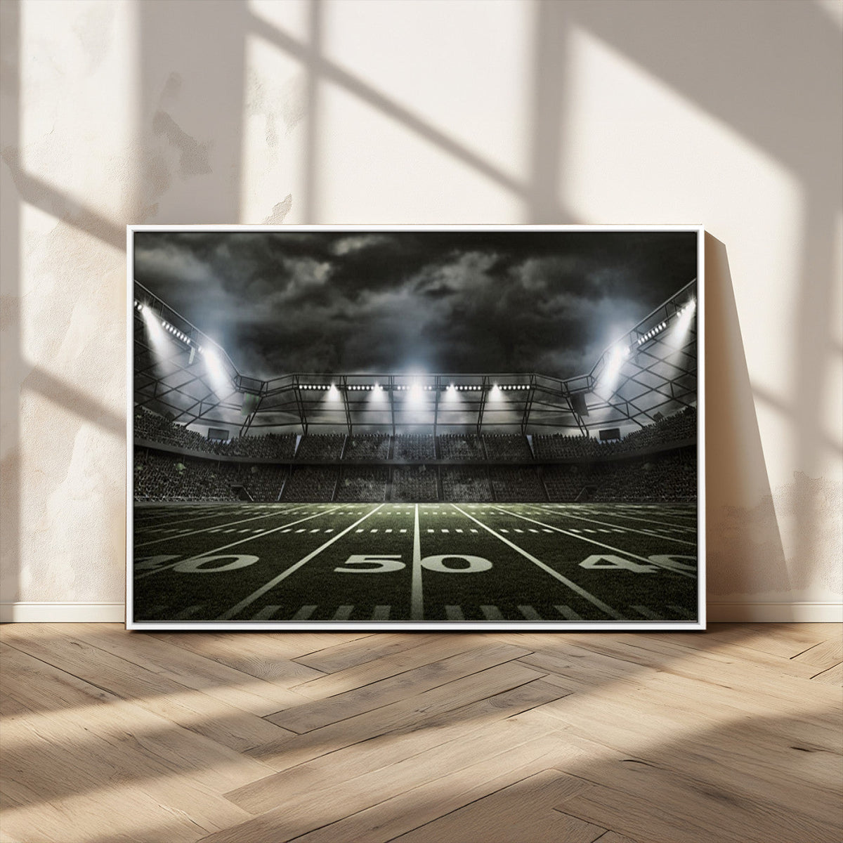 American Football Stadium Wall Art Canvas Print, Stadium