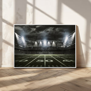 American Football Stadium Wall Art Canvas Print, Stadium