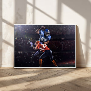 American Football Wall Art Canvas Print, Stadium Sport Wall
