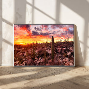 Arizona Desert Print, Western Cowboy Wall Art Print