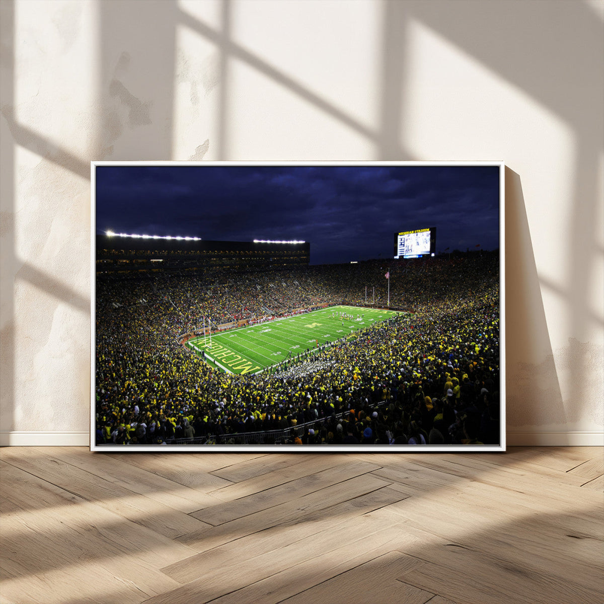 Michigan Wolverines Football Canvas Wall Decor, Football