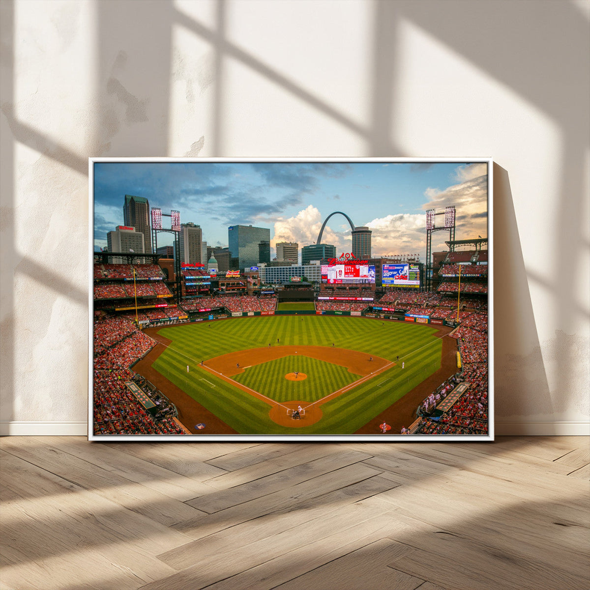 St. Louis Cardinals Baseball Team Print - Busch Stadium Wall