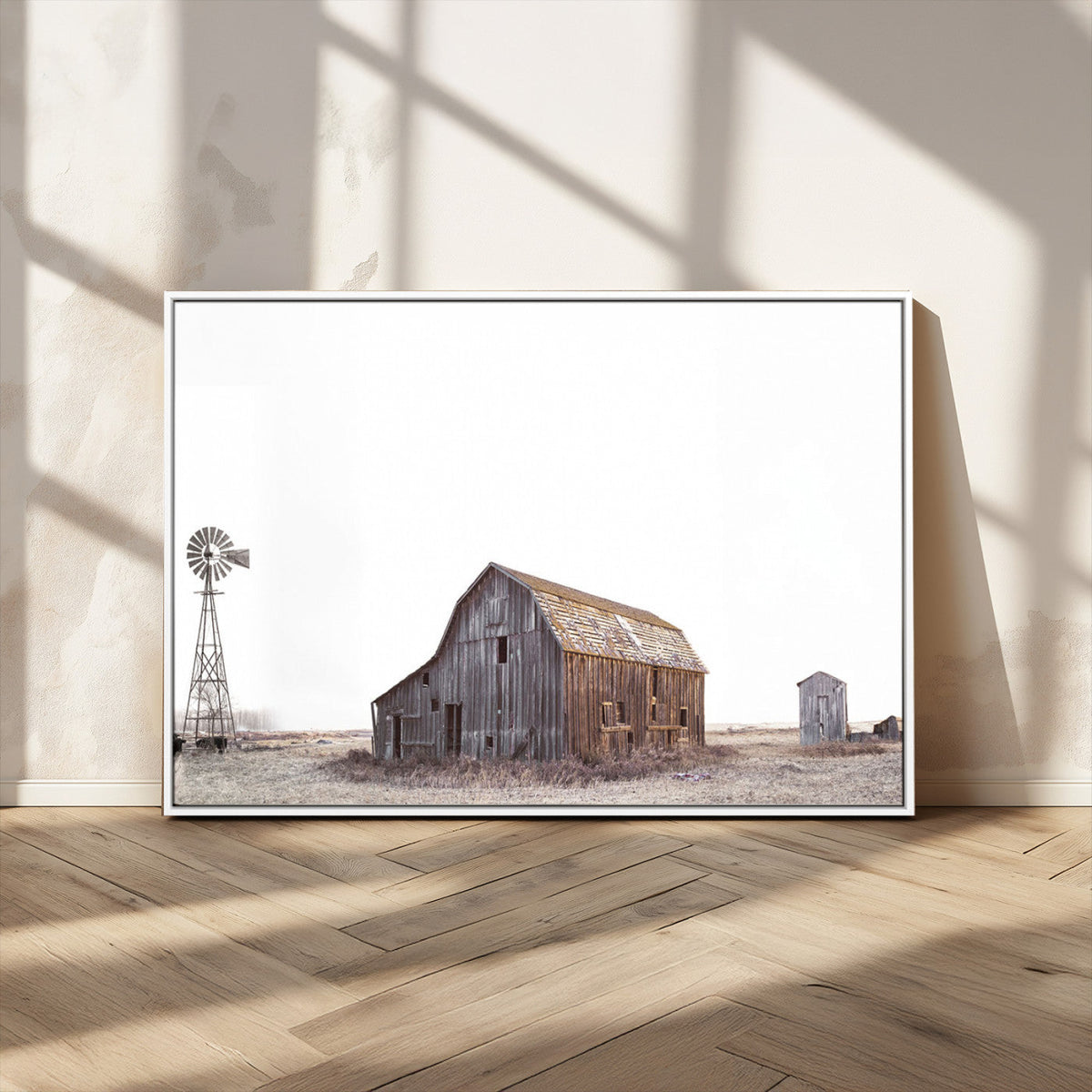 Set of 3 Rustic Farmhouse Wall Art Prints – Country Barn,