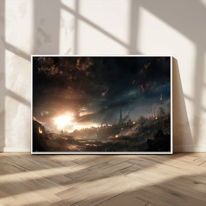 Avengers Planet Wall Art Canvas Print