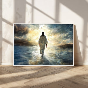 Jesus Walking on Water Wall Art | Canvas Print | Ready to
