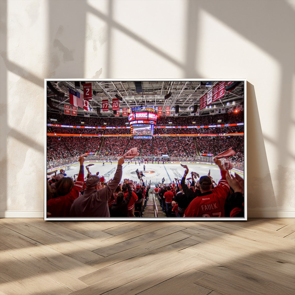 Carolina Hurricanes Ice Hockey Stadium Wall Art, Carolina