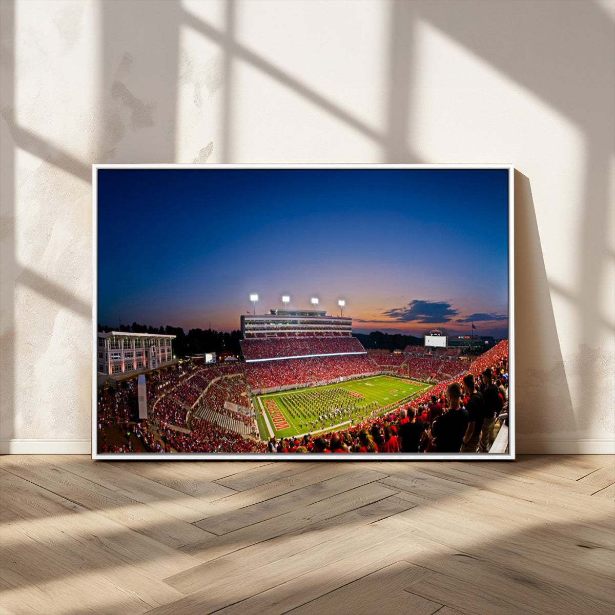 Wolfpack Football Team Wall Art Print - Raleigh