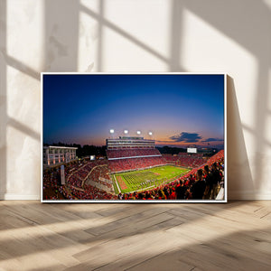 Wolfpack Football Team Wall Art Print - Raleigh