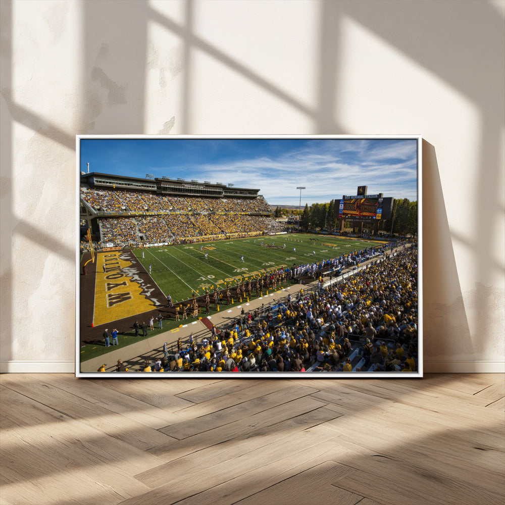 University of Wyoming Cowboys Football Team Print - Laramie