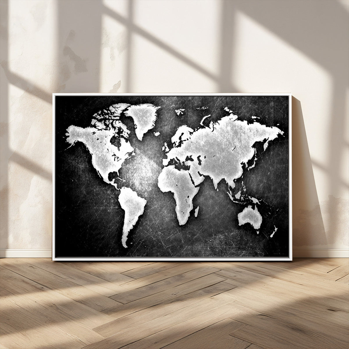 World Map Wall Art Canvas Print – Framed Wall Art for
