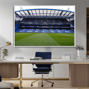 Chelsea FC Soccer Team Print - Stamford Bridge Stadium Wall