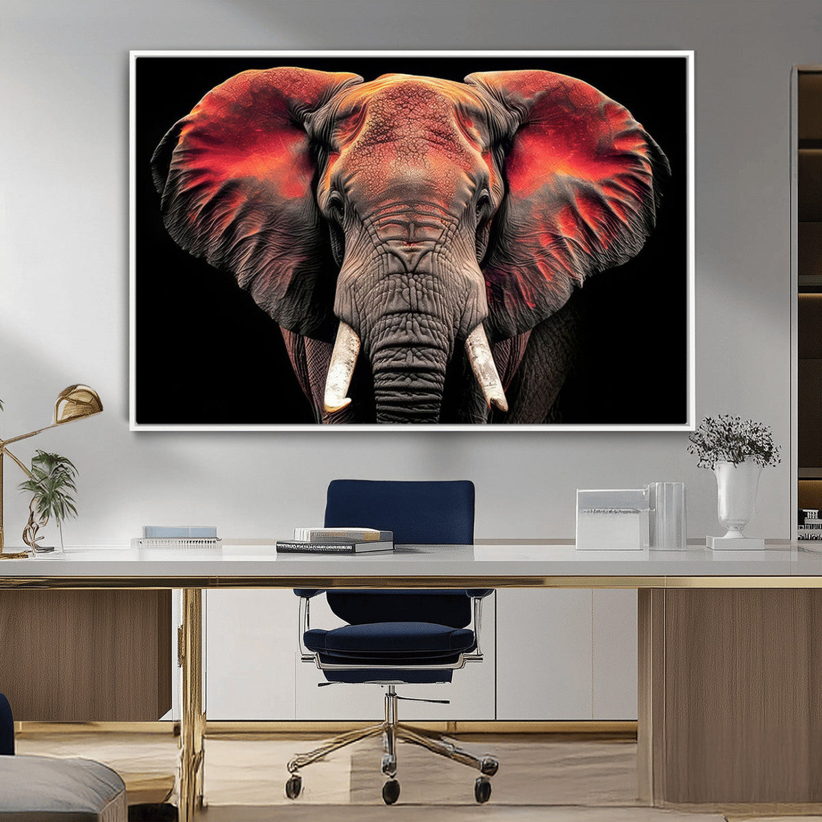 Elephant Wall Art Canvas Print