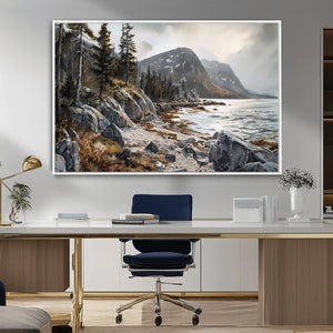 Serene Coastal View of Acadia National Park - Stunning