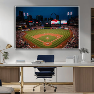 St. Louis Cardinals Baseball Team Print - Busch Stadium Wall