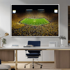 Stadium in Michigan Wall Art Canvas Print, Framed American