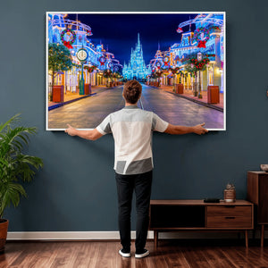 Disney Wall Art | Castle Large Wall Art Disney Magic Kingdom
