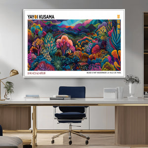Framed Yayoi Kusama 1986 Wall Art Print – Japanese Wall Art