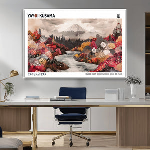 Yayoi Kusama Wall Art Canvas Print – Framed Large Abstract