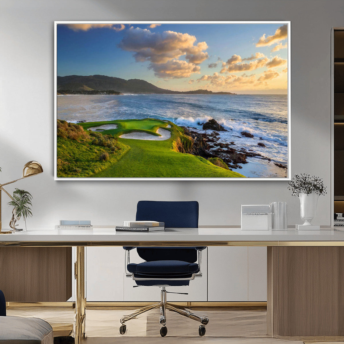 Pebble Beach Golf Links Wall Art Canvas Print – Iconic