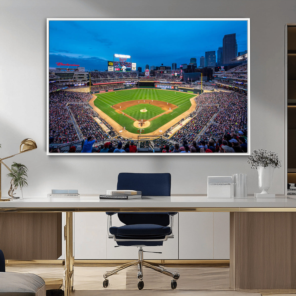 Target Field Stadium Wall Art Canvas Print – Minnesota Twins
