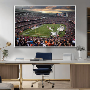 Chicago Bears Soldiers Field Wall Art Canvas Print – Framed