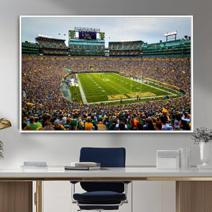 Green Bay Packers Lambeau Field Stadium Wall Art Canvas