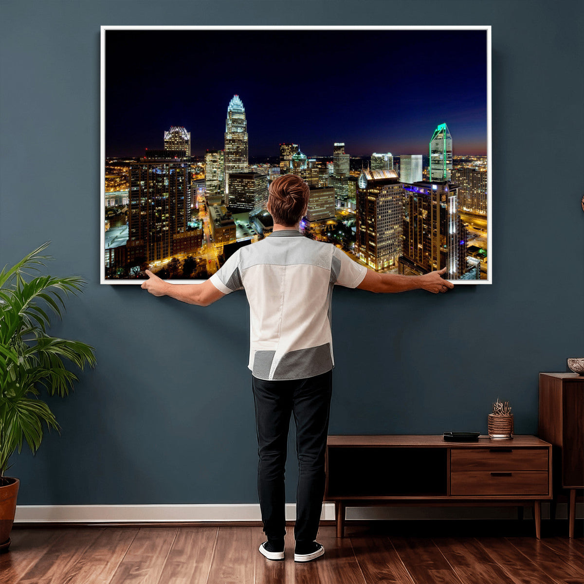 Atlanta Skyline Wall Art Canvas Print – Modern Cityscape