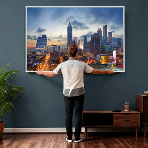 Atlanta Skyline Wall Art Canvas Print, Atlanta Downtown