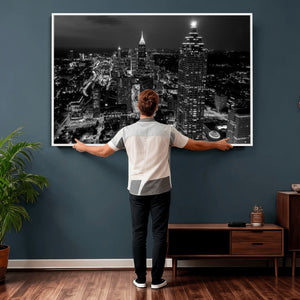 Atlanta Skyline Wall Art Canvas Print, Atlanta Downtown