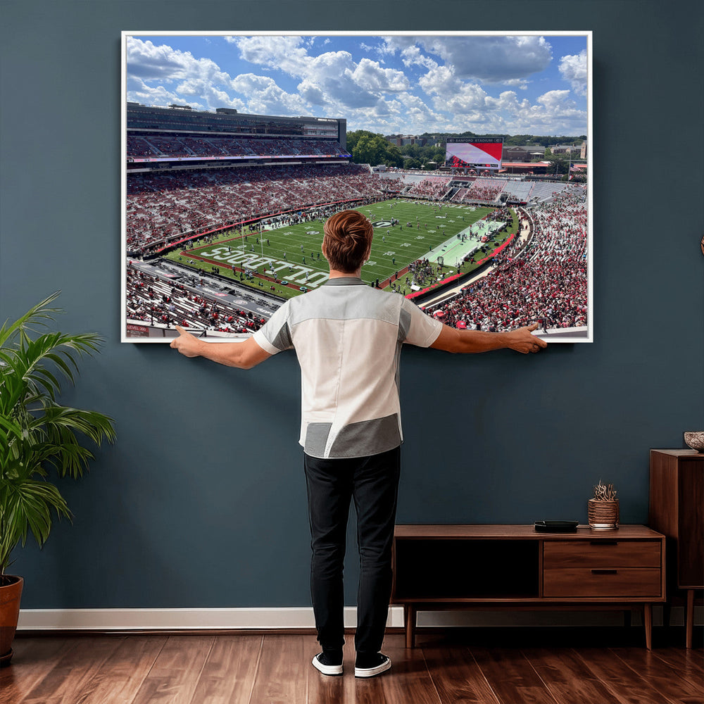 Georgia Bulldogs Stadium Wall Art Canvas Print, Sanford
