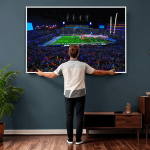 Ole Miss Rebels Vaught Hemingway Stadium Wall Art Canvas
