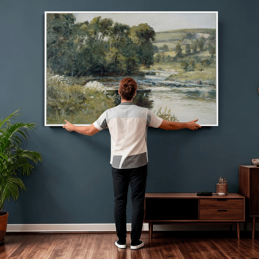 Edward Mitchell Bannister Streamside Wall Art Canvas Print