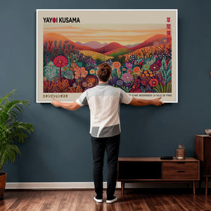 Yayoi Kusama Colorful Landscape Wall Art Canvas Print –