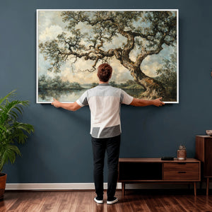 Old Oak Tree Canvas Wall Art, Turner Inspired Romantic