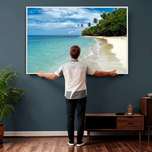 Puerto Rico Beach Paradise Wall Art – Tropical Coastal Print