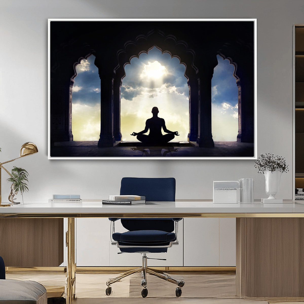 Women and Yoga Wall Art Canvas Print