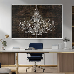 Rustic Chandelier Canvas Print